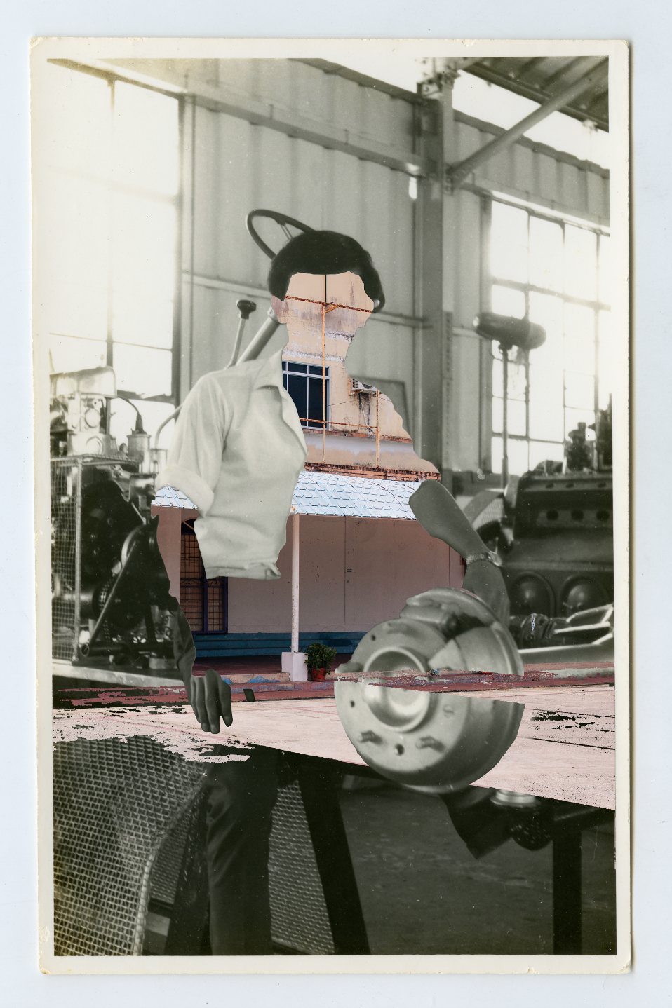 Simon meshes older and newer photos to create photomontages as a way of connecting to her heritage.