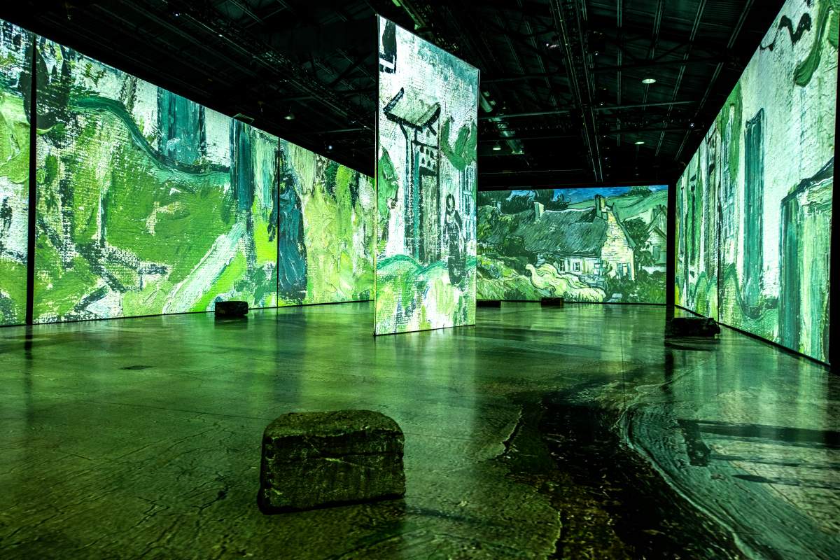 The “Imagine Van Gogh” art exhibit.