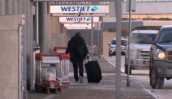 Calgary International Airport on February 18, 2021.