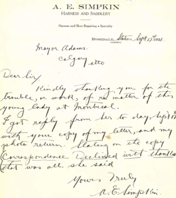 “Correspondence declined with thanks,” one letter read.