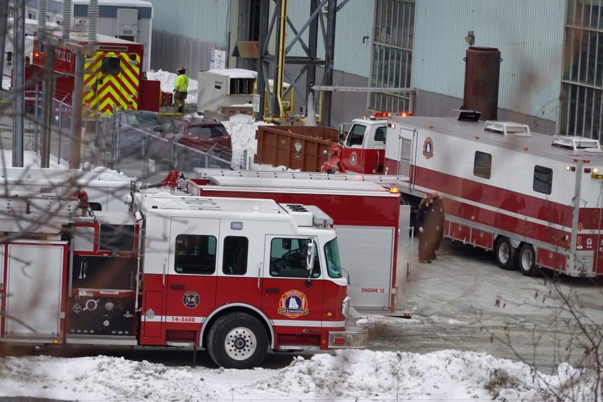 Halifax fire on scene at Tufts Cove Generating Station.