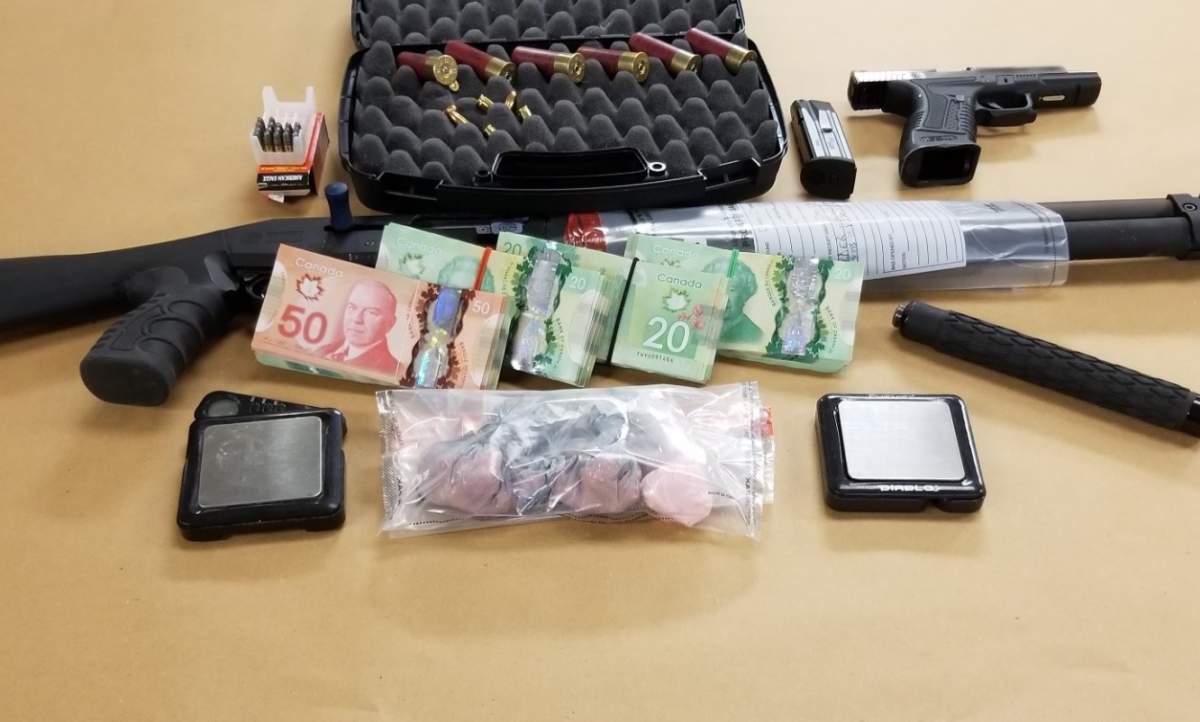 Five London teens are facing drugs and weapons charges.