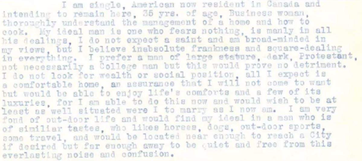 On Aug. 26, 1921, mayor Samuel Adams received this letter from 35-year-old Etta Foster.