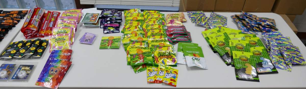 Photo of some of the alleged cannabis candy edibles that were seized by police from a Markham convenience store.