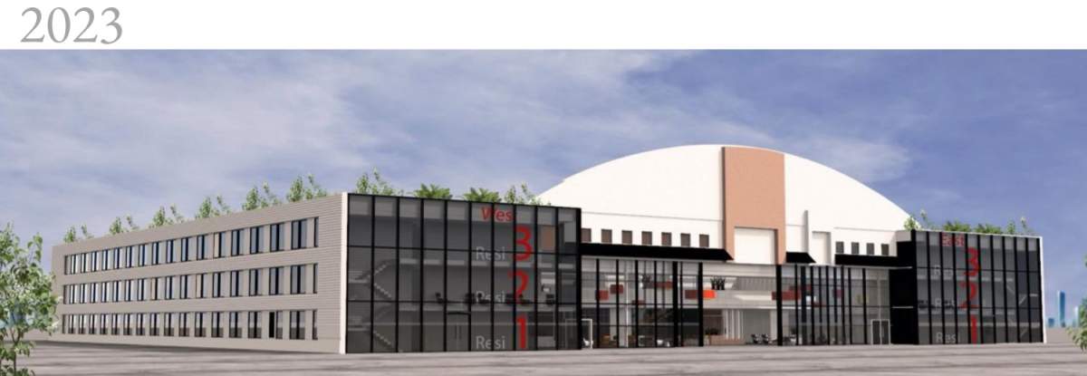 A rendering of what the historic Hangar 11 from the Second World War might look like if the city of Edmonton sells the building to a developer.