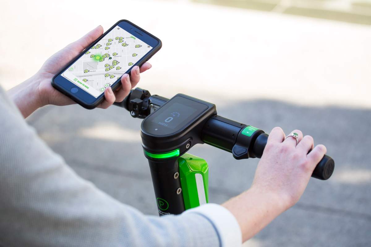 Lime e-scooters returned to Edmonton on Wednesday, March 17, 2021.