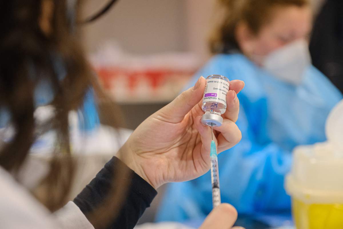File photo. A COVID-19 vaccine being administered.