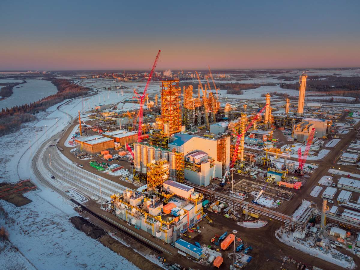 Inter Pipeline's Heartland Petrochemical Complex in Fort Saskatchewan, Alta. is shown in this undated handout photo. 