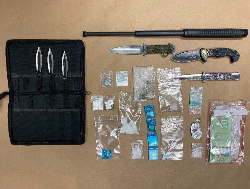 Three people face drug trafficking charges after drugs and weapons were seized from a residence in Cobourg on Thursday.