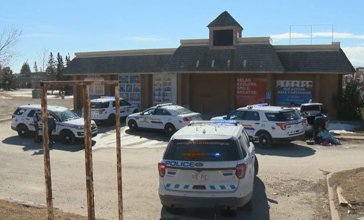 Three Calgary men are facing charges after Cochrane RCMP found a loaded handgun and drugs in a car on Monday, March 15, 2021.
