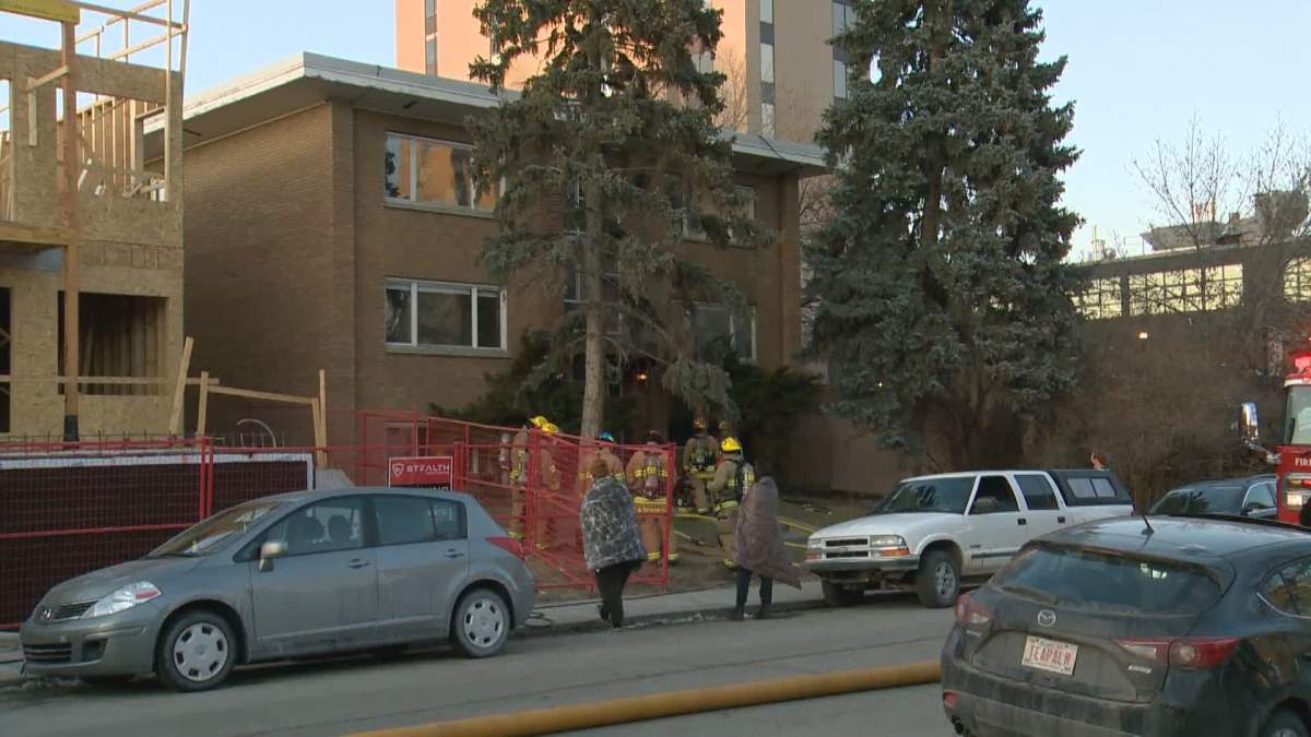 Calgary crews responded to a fire in Mission on Tuesday, March 30, 2021.