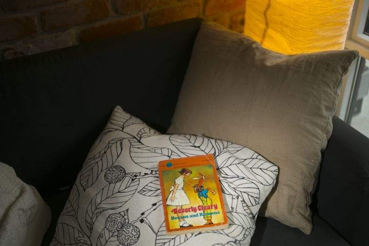 May Warren reads her child hood copy of Beezus and Ramona by Beverly Cleary. May's mom used to read to her when she was a child.        
