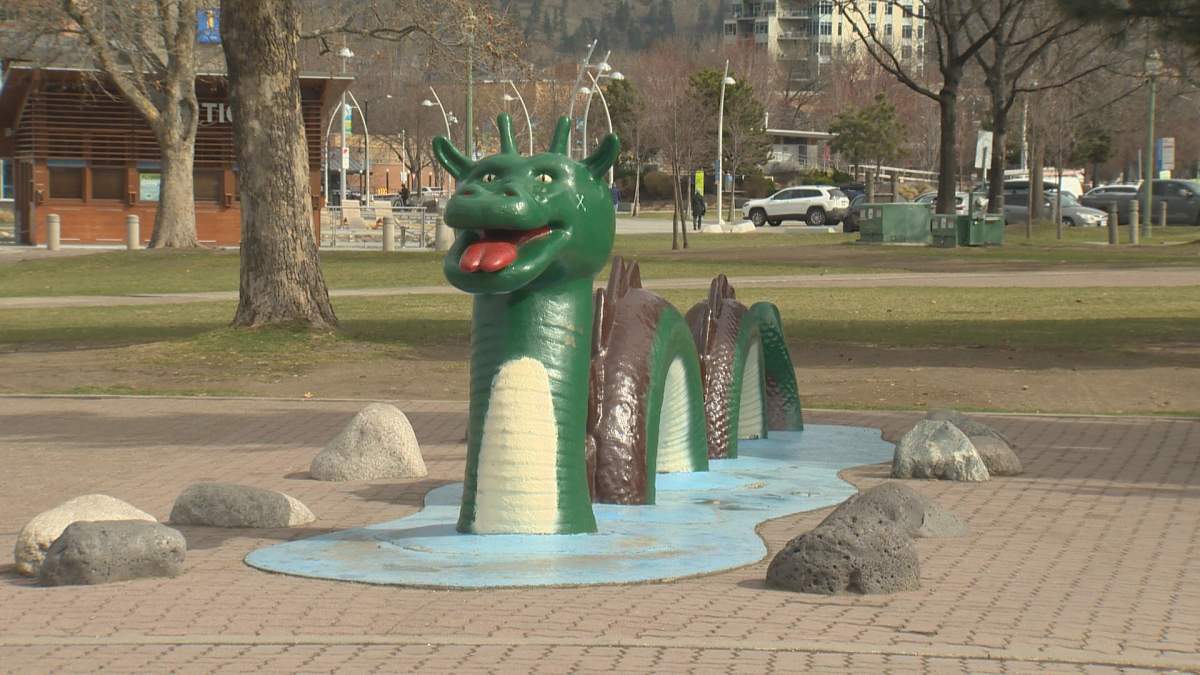An Ogopogo statue in Kelowna. 