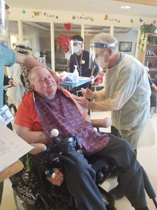 Inoculations at Chester Village were completed on site on Jan. 28