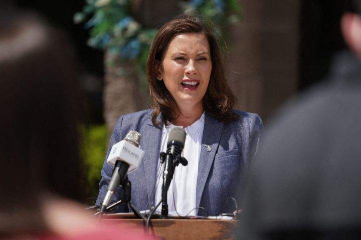 A file photo of Michigan Gov. Gretchen Whitmer.