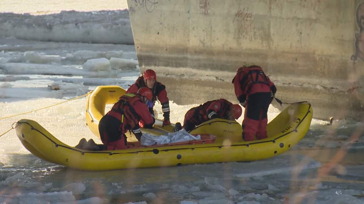 The Calgary Fire Department recovered two bodies from the Bow River on Sunday, March 14, 2021.