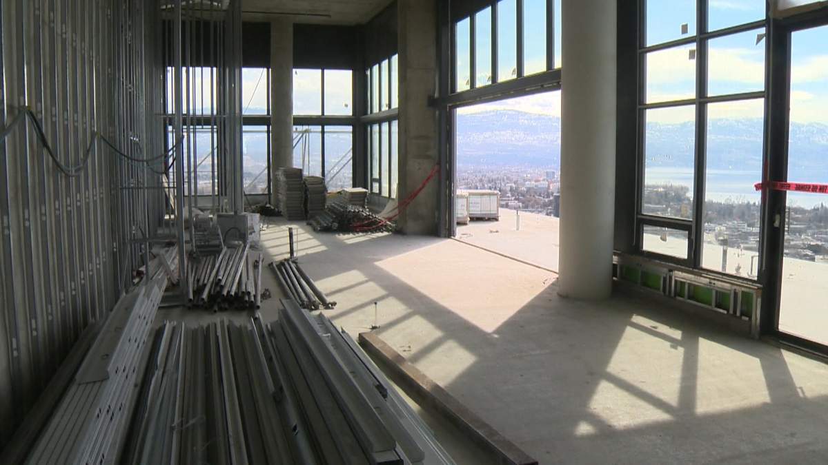 The penthouse suite on the top floor of One Water Street is priced at $10 million, which makes it the most expensive condo in the Okanagan. 