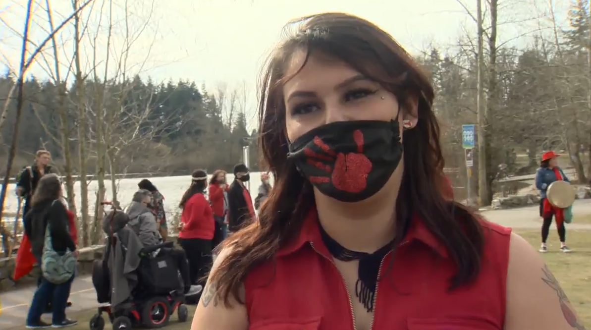 Kirsta Macinnes organized the walk in Abbotsford, one of more than 250 across Canada on Saturday. 