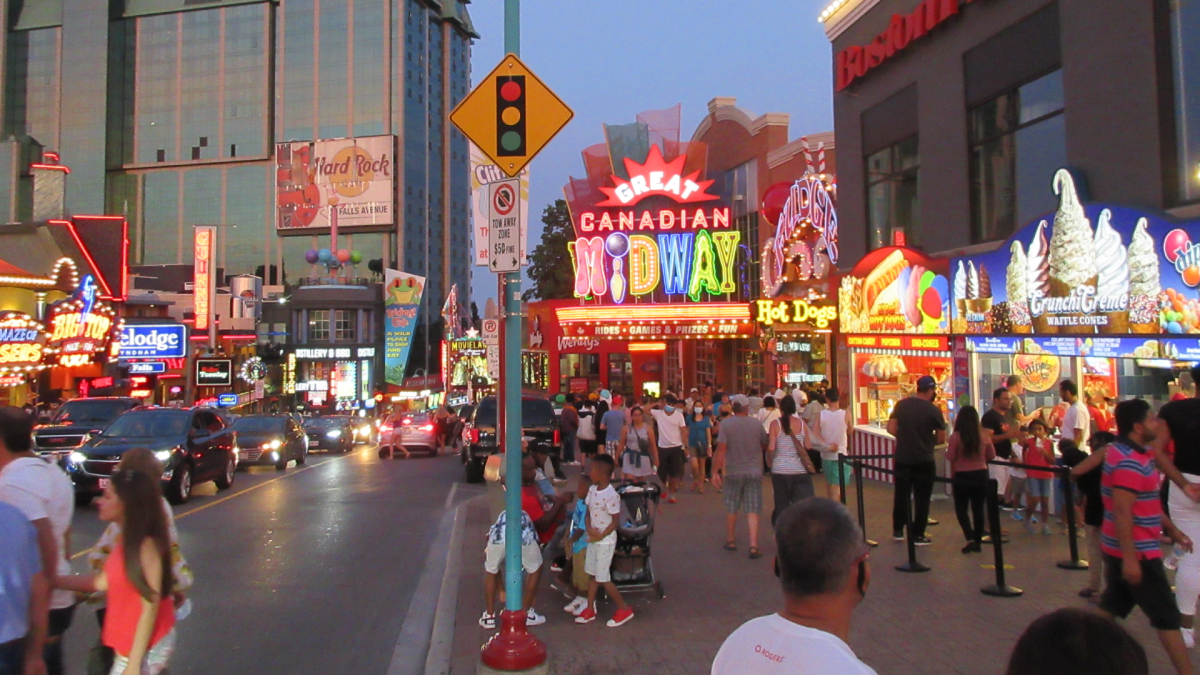 Clifton Hill in Niagara Falls, Ontario, Canada.