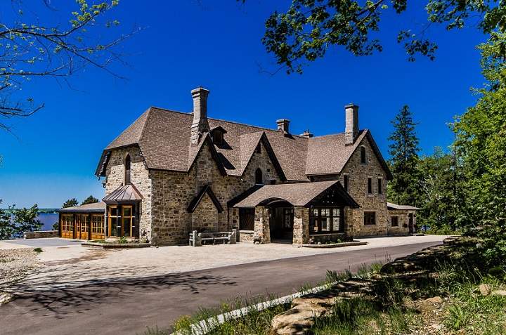 An outside view of the 20-room mansion in Senneville. Courtesy Joseph Montanaro