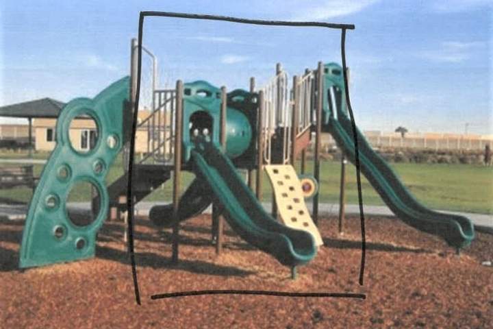 A playground set was reported missing from Tierra Vida Park in Pasco, Wash., in December 2020.