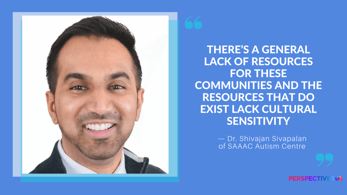 Dr. Sivapalan has helped develop a number of programs to support marginalized families at SAAAC Autism Centre | Photo courtesy Shivajan Sivapalan, Illustration: Madison Wong