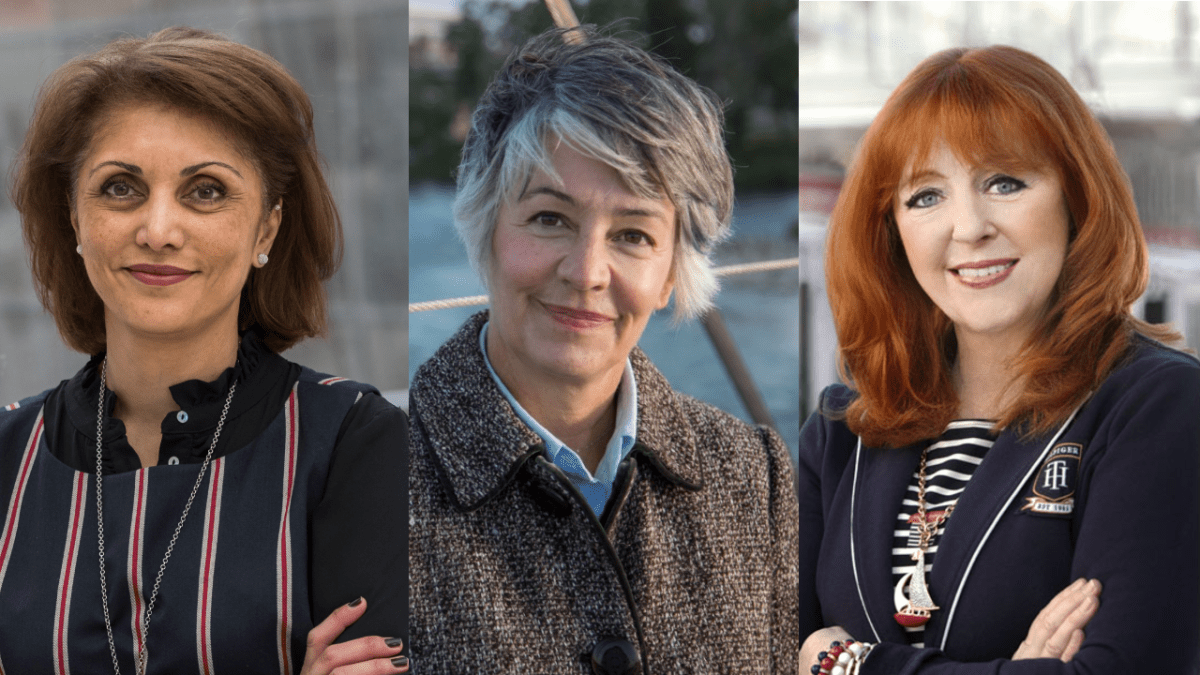 Three women city on Calgary city council ahead of the 2021 municipal election: (L to R) Jyoti Gondek, Druh Farrell and Diane Colley-Urquhart.