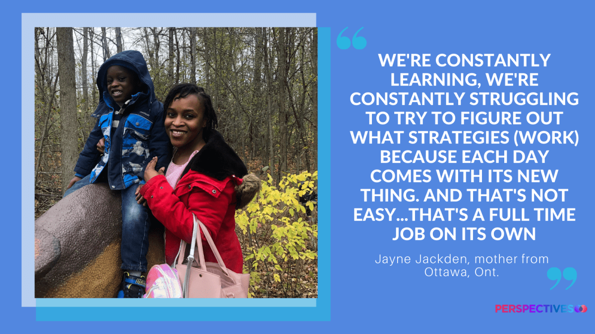 Jayne Jackden and her son, Xavier | Photo courtesy of Jayne Jackden, Illustration: Madison Wong