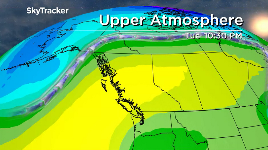 A major upper ridge of high pressure is pouring the heat and sunshine into the Okanagan this week.