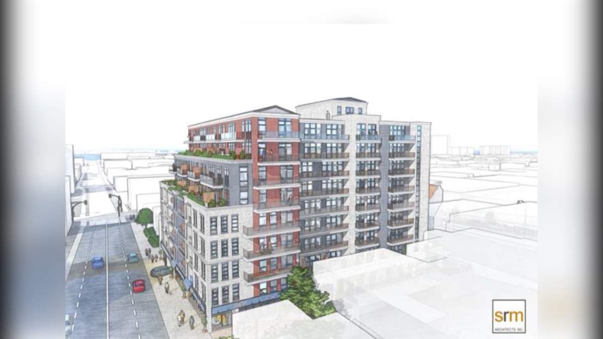Even though the development address is 223 Princess St., the 182-unit condo building would be situated closer to the Queen Street side of the property.