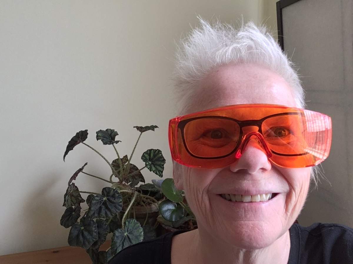 Dr. Cary Brown, a sleep researcher at the University of Alberta says wearing blue blocking glasses before bed will help you sleep better.