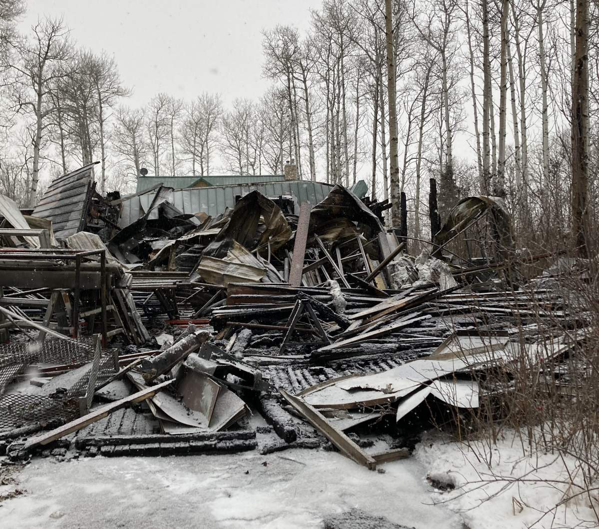 The back view of Samantha Zemlack’s property fire