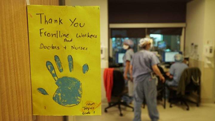 Humber River Hospital is covered in Thank You cards
