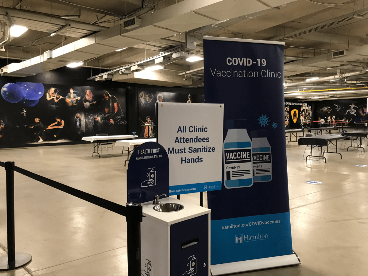 Thousands of doses of the COVID-19 vaccine have been administered to Hamiltonians through the downtown clinic at FirstOntario Centre since it opened in late March.