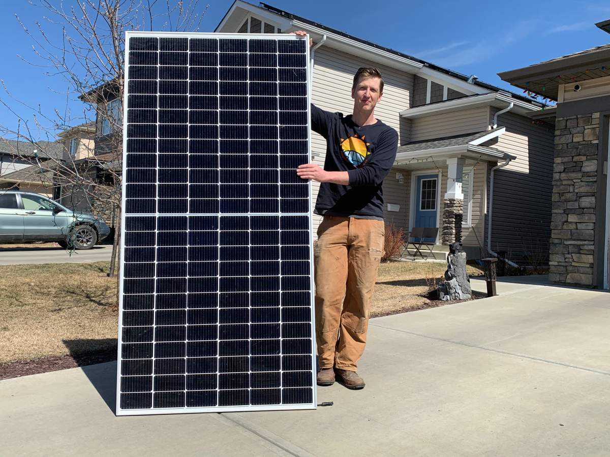Drew Mair, owner of Ridgeline Power Solutions, an Edmonton solar installation company.
