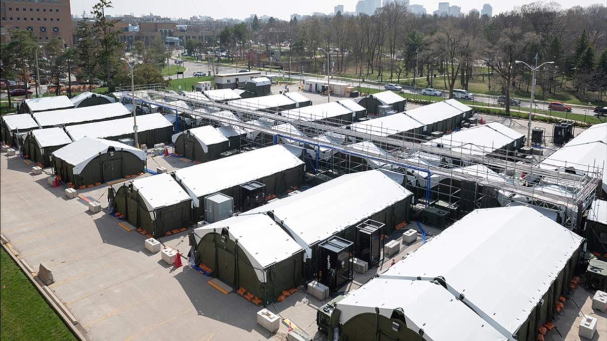 The 2,088 square metre mobile health unit built in a parking lot at Toronto’s Sunnybrook hospital accepted it’s first patient in late April.
