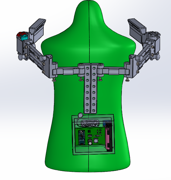 Exoskeleton rendering.