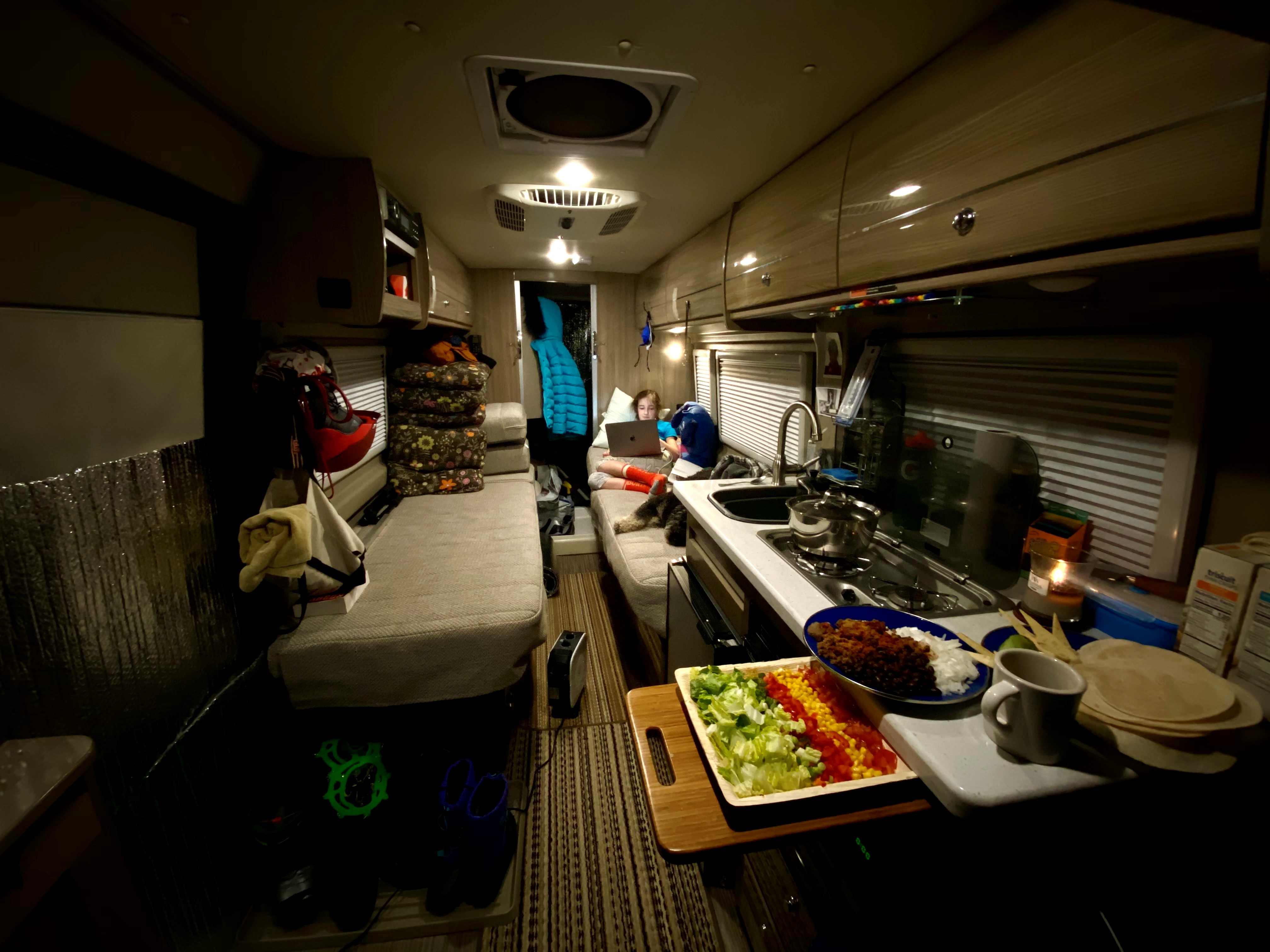 Greg Skinner has been travelling in this RV from Invermere, B.C. to the United States to visit his daughter.