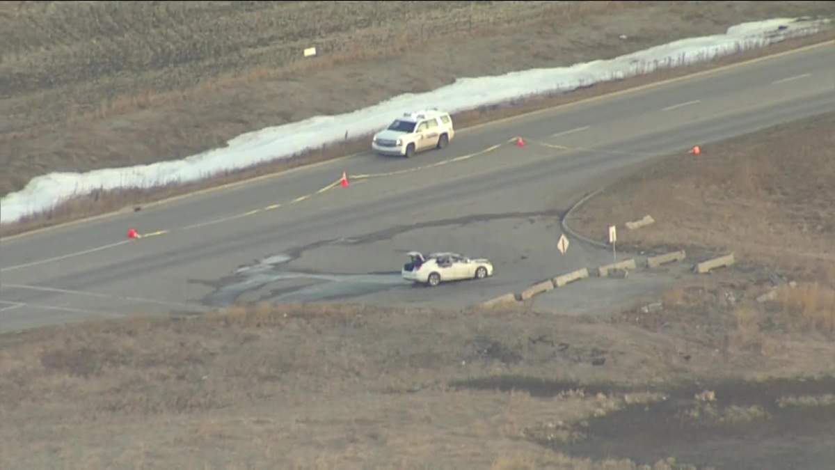 Morinville RCMP were called to a report of a suspicious death where human remains were found in a burnt vehicle in Sturgeon County just after midnight Tuesday, April 6, 2021.