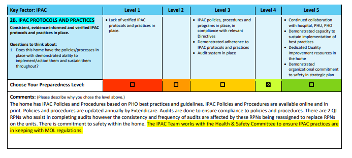 Tendercare preparedness assessment document. (Ontario Health)
