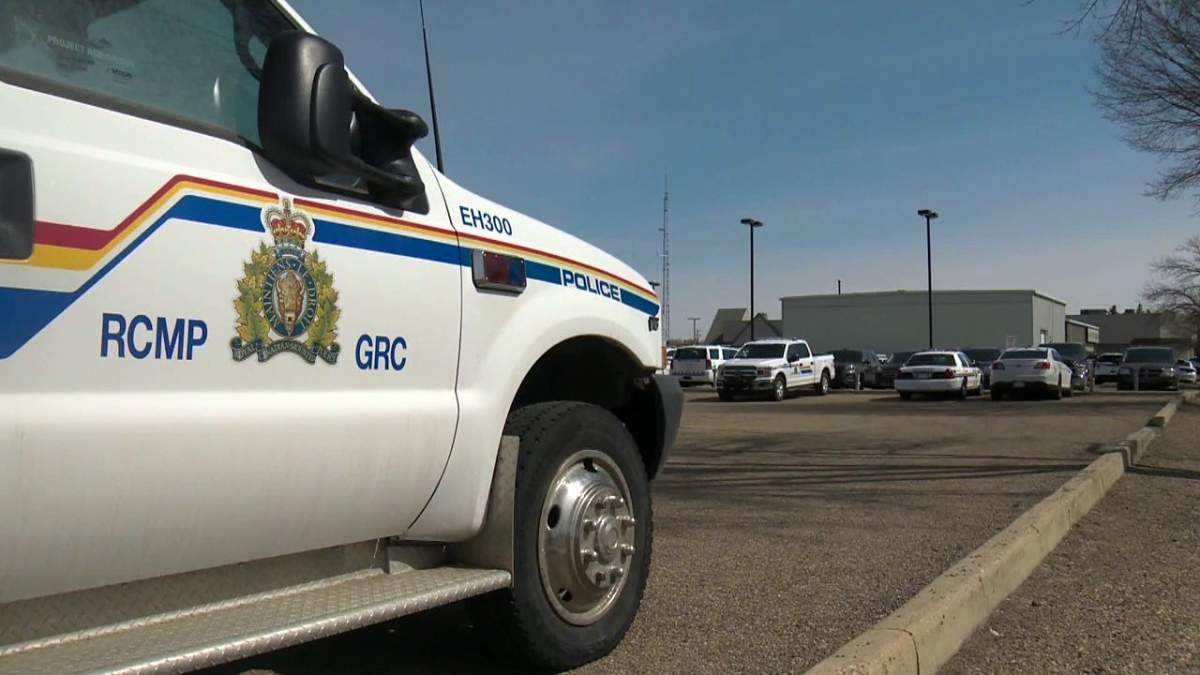 File photo of an RCMP vehicle at the Wetaskiwin RCMP detachment on April 14, 2021.