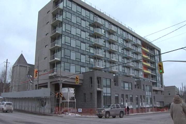 The nine-floor Anna Lane condominium building at Queen and Bagot streets (seen here under construction in 2015), was used as a template for the revised Capitol condo project, just two blocks away.
