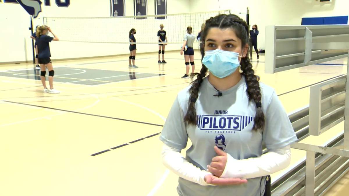 Priya Milan, a setter for the Providence Jr. Pilots.