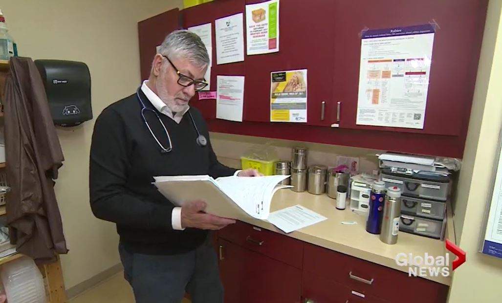 Investigators have charged Graeme Bethune, 74, seen here in a 2017 Global News story, with one count of sexual assault. 