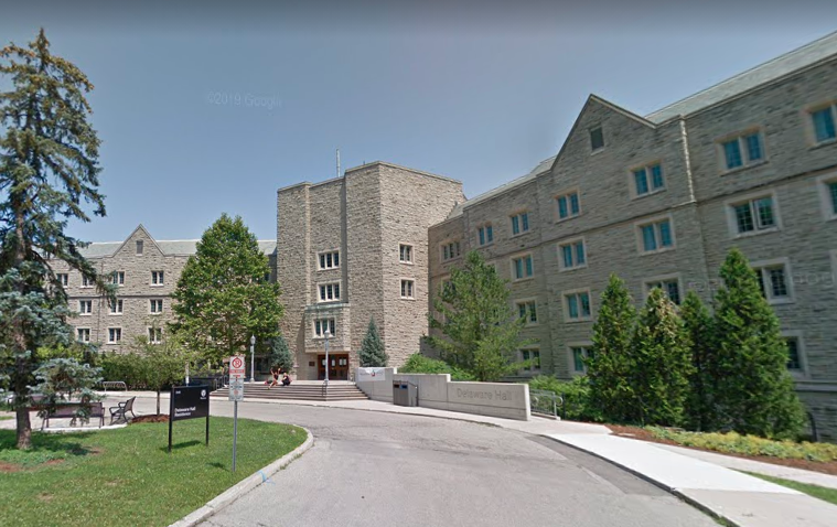 Western University's Delaware Hall residence.