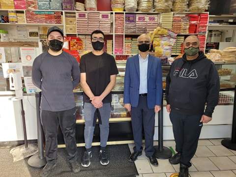 The people behind the free meal program at Dil-E-Punjab. The restaurant has given out thousands of meals in the past year.
