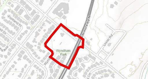 An evacuation zone map enacted on April 7, 2021, following a construction site fire in Kelowna.
