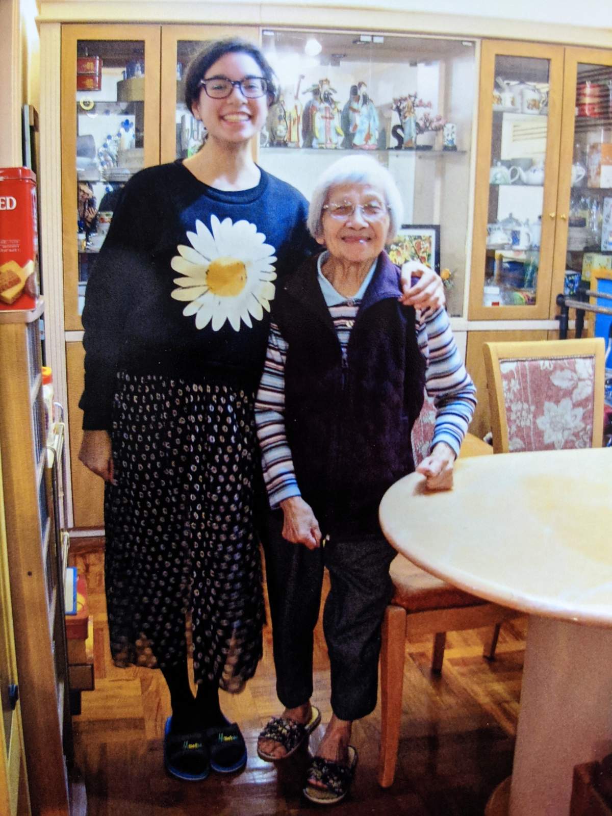 Nichelle with her grandmother.