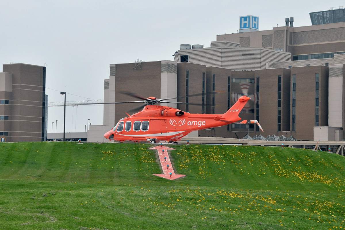 london health sciences centre ornge air ambulance covid-19 transfer