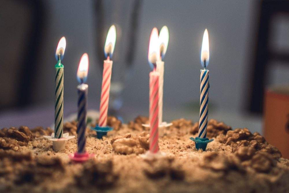 A birthday cake is shown in this file photo.